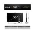 CHiQ U50QST TV 50", UHD, QLED, ultratenká, Google TV, DLG 120 Hz, Dolby Audio, Frameless, metalická
