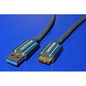 Kabel CLICKTRONIC HQ OFC USB3.0 A(M) - microUSB3.0 B(M) 11.90.1361