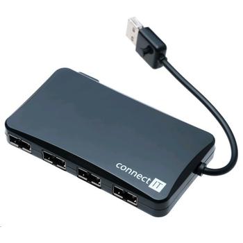 USB HUB CONNECT IT CI-141 černý (black)