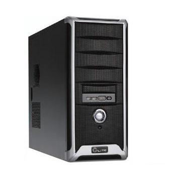 Skříň COOLERMASTER Elite 332, černo-stříbrná (black-silver)