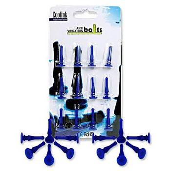 Antivibrační čepy COOLINK Anti-Vibration Bolts, modré (blue), 12 kusů