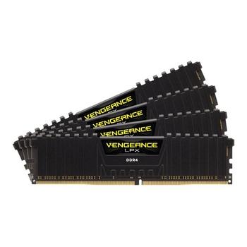 CORSAIR CMK16GX4M4A2400C14 Corsair Vengeance LPX DDR4 16GB (4x4GB) 2400MHz CL14 1.2V XMP 2.0 Black