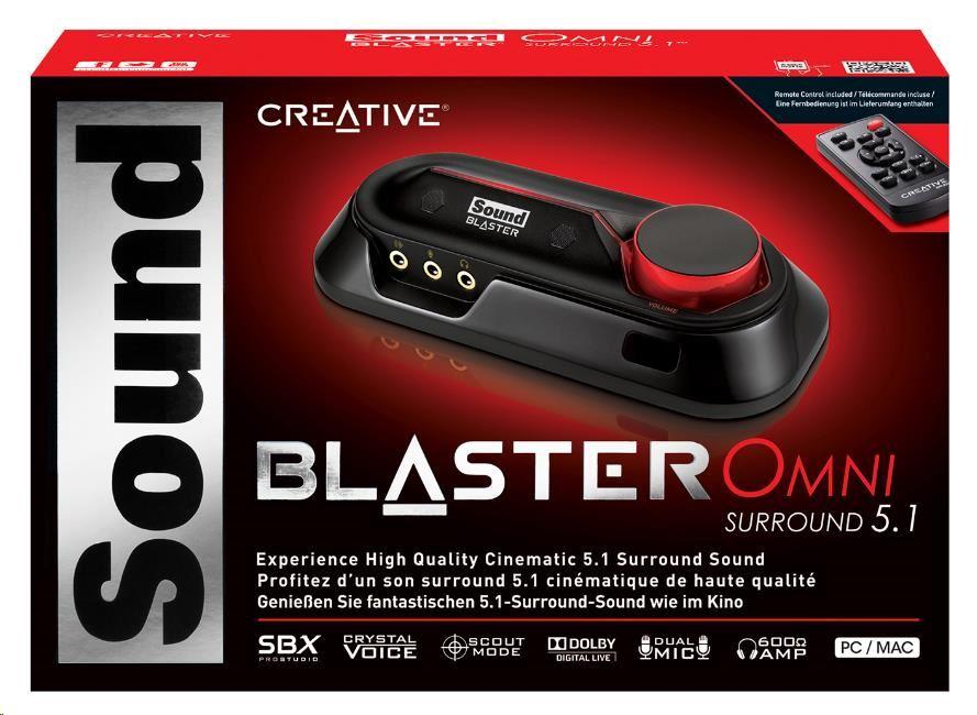 Sound Blaster Omni Surround 5.1 Windows 10 Externí zvuková karta CREATIVE Sound Blaster OMNI SURROUND 5.1 | kak.cz