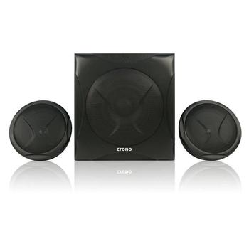 CRONO repro CS-2105/ 2.1/ 2x 10W + subwoofer 20W/ 2x Cinch/ Bluetooth/ USB/ čtečka paměťových karet/