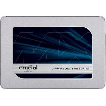 Crucial SSD 250GB MX500 SATA III 2.5" 3D TLC 7mm (čtení/zápis: 560/510MB/s; 95/90K IOPS) + 9.5mm ada