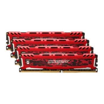 16GB  DDR4 2400MHz Crucial Ballistix Sport LT CL16 SR 4x4GB Red