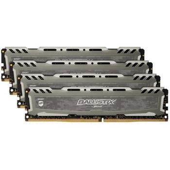 4 paměťové moduly CRUCIAL 64GB DDR4 3200MHz Ballistix Sport LT DR 4x16GB Grey, šedá (grey)