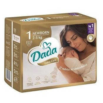 Jednorázové pleny DADA Extra Care vel. 1 (2-5 kg), 23 ks