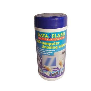 DATA FLASH Office Cleaner 100 computer cleaning wipes