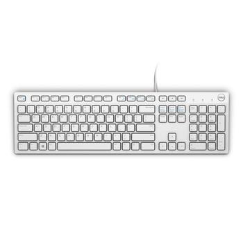 DELL klávesnice KB216/ multimediální/ US/ mezinárodní/ USB/ drátová/ bílá