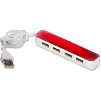 USB hub DICOTA Branch Mini, červený (red)