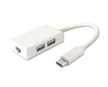 Obrázek k produktu: PREMIUMCORD USB3.1 hub 2x USB3.0, bílý (white)