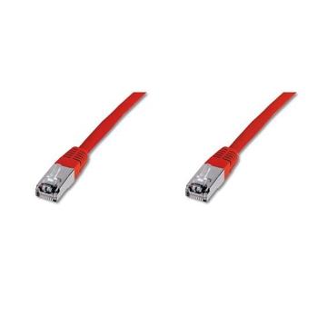  DIGITUS S-FTP patch kabel 2m, červený (red)