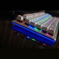Mechanická klávesnice E-BLUE Mazer K727, hnědý přepínač, bílá (white)
