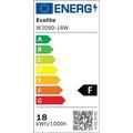 Svítidlo LED přisazené, 18W, 4000K, kruhové, černé  LIRA W3090-18W/CR