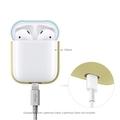 Elago Airpods Silicone Duo Case - Yellow/ White, Pastel Blue