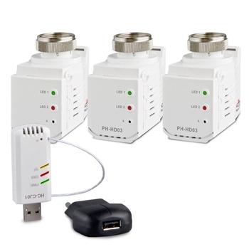 ELEKTROBOCK Home Control set s hlavicemi HC-PH-HD03 SET3