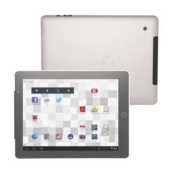Tablet EMGETON CONSUL 7 LIMITED EDITION SLIM Aluminium Tablet, stříbný (silver)