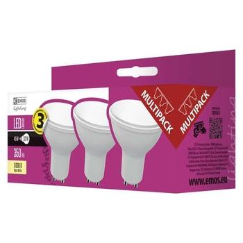 LED žárovka EMOS CLASSIC MR16 4,5W(32W) 3ks