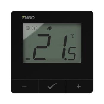 ENGO E25-BATB Smart termostat ZigBee/868MHz, bateriový, černý