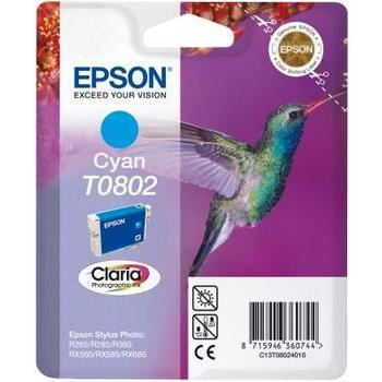Inkoustová náplň EPSON  C13T08024010, azurová (cyan), 7,4ml