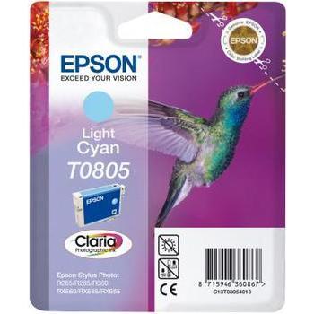 Inkoustová náplň EPSON  C13T08054010, světle azurová (light cyan), 7,4ml