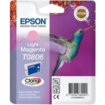 Inkoustová náplň EPSON  C13T08064010, světle purpurová (light magenta), 7,4ml