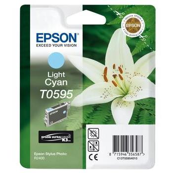 Inkoustová náplň EPSON  C13T05954010, světle azurová (light cyan), 13ml