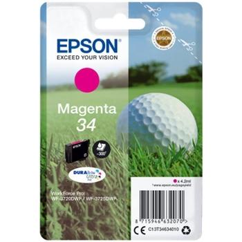 Inkoustová náplň EPSON T3463 (č.34) Golfový míček, purpurový (magenta), 4,2ml