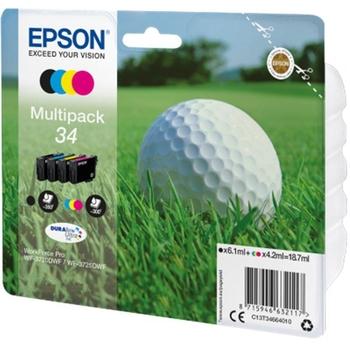 Inkoustová náplň EPSON T3466 (č.34) Golfový míček, 4 barvy, multipack