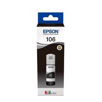 Inkoustová náplň EPSON EcoTank bottle 106, photo černá (photo black), 70ml
