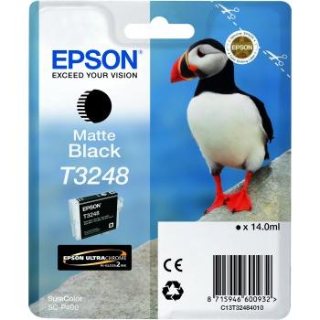 Inkoustová náplň EPSON T3248 Papuchalk, matte black, 14 ml