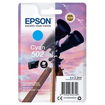 EPSON originální náplň 502 azurová