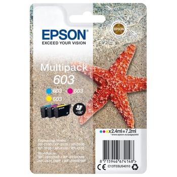 Inkoustová náplň EPSON multipack 3-colors 603, Cyan, Magenta, Yellow