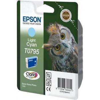 Inkoustová náplň EPSON  C13T07954010, světle azurová (light cyan), 11ml