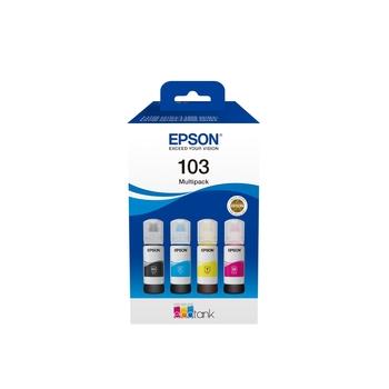 Inkoustová náplň EPSON EcoTank bottle 103, 4-colour Multipack, cmyk, 4x 65ml