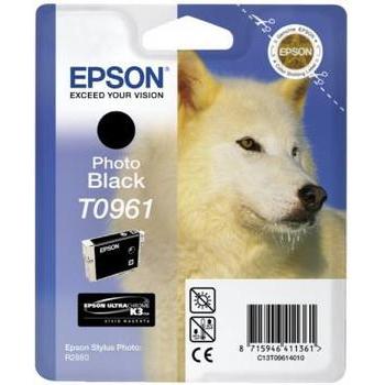 Inkoustová náplň EPSON  T0961, černá (Photo Black), 11ml