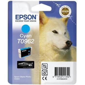 Inkoustová náplň EPSON  T0962, azurová (cyan), 11ml