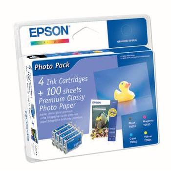 Inkoustová náplň EPSON C13T055640, všechny 4 barvy, Multipack