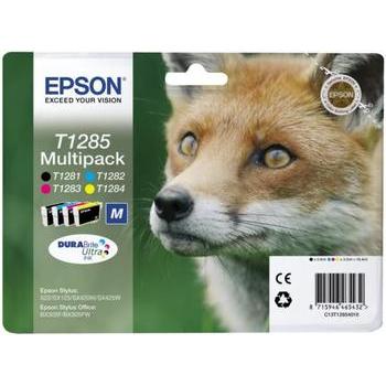 Multipack EPSON  C13T12854010, černá + azurová + purpurová + žlutá
