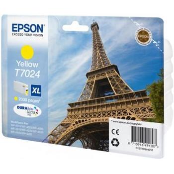 Inkoustová náplň EPSON  T7024, žlutá (yellow), 2.000 stran