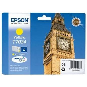 Inkoustová náplň EPSON  T7034, žlutá (yellow), 800 stran