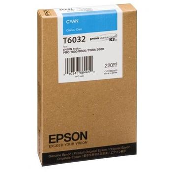 Inkoustová náplň EPSON T603200 azurová (cyan)