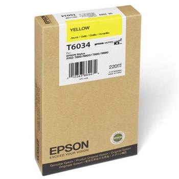 Inkoustová náplň EPSON  T603400, žlutá (yellow), 220 ml