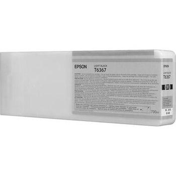 Inkoustová náplň EPSON  T6367, světle černá (light black), 700 ml
