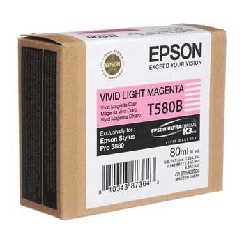 Inkoustová náplň EPSON T580B00 vivid light magenta