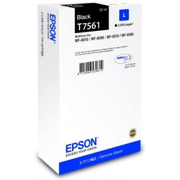 Inkoustová náplň EPSON  T7561 DURABrite Pro, size L, černá (black), 2.500 stran