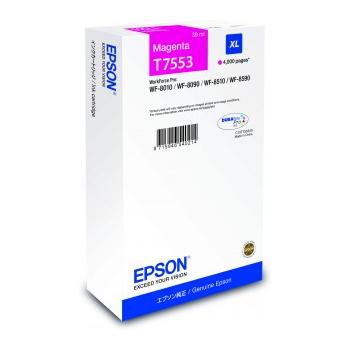 Inkoustová náplň EPSON T7553 DURABrite Pro, size XL purpurová 