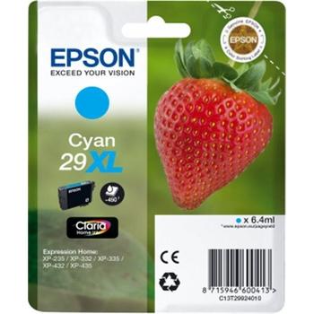 Inkoustová náplň EPSON T2992 (č.29XL) jahoda C13T29924010 azurová (cya