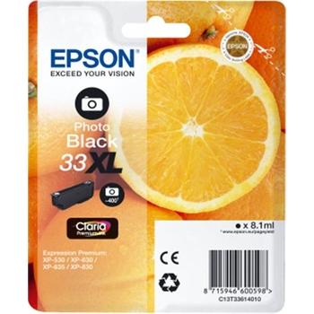 Inkoustová náplň EPSON T3361 (č.33XL) pomeranč, photo černá